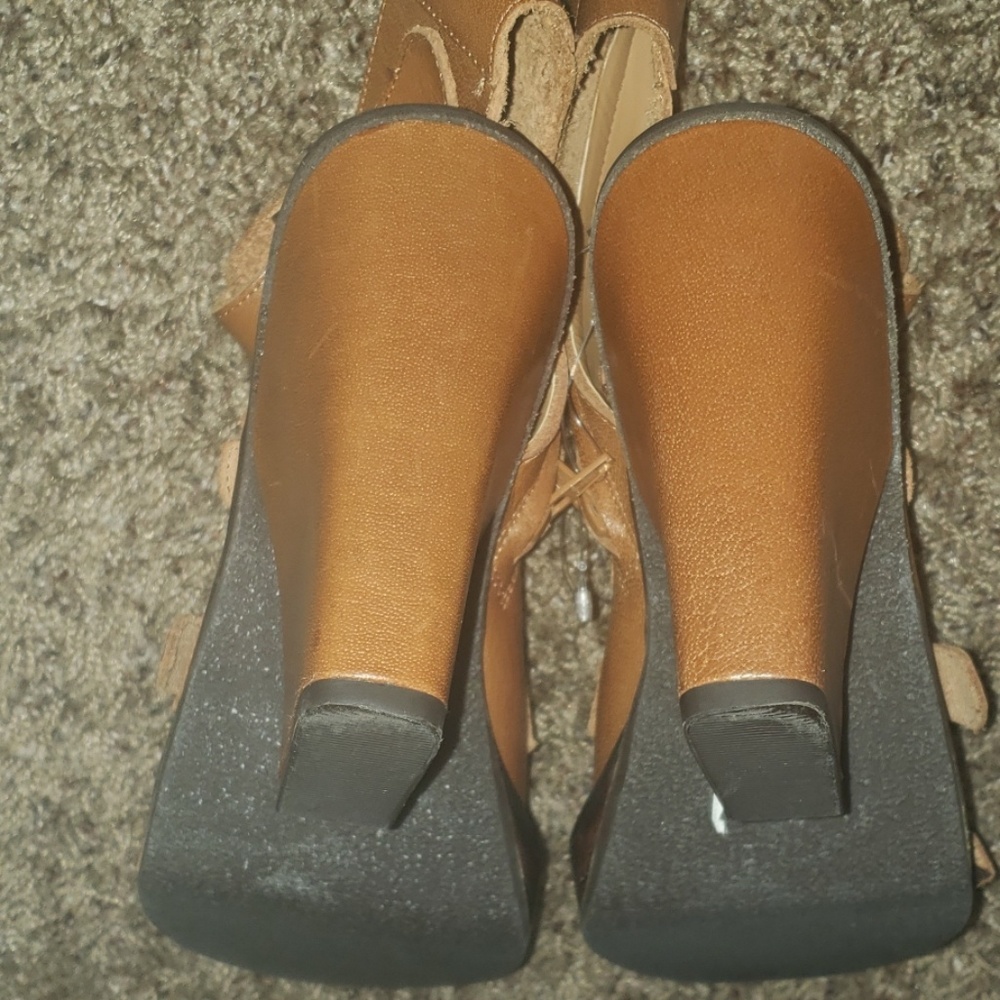 Aldo Leather Platform Strap Gladiator Bootie - image 5